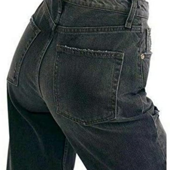 Free People We The Free black cropped jeans - Picture 3 of 5